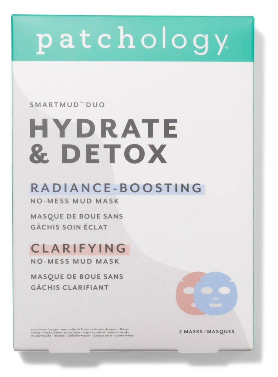 Patchology SmartMud Duo - Detox + Hydrate - Дуо масок Детокс + Зміцнююча Patchology SmartMud Duo - Detox + Hydrate - Дуо масок Детокс + Зміцнююча